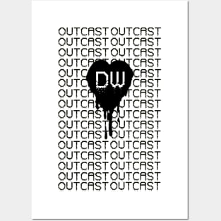 Outcast Matrix Black Logo Posters and Art